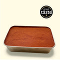 Classic Tiramisu 900g Italian dessert served in a metal tray, perfect for 7–9 servings.