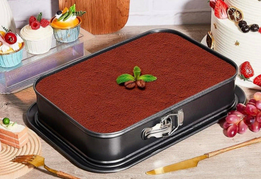 Elegant tiramisu tray for weddings and events – serves up to 50 guests, handcrafted luxury dessert
