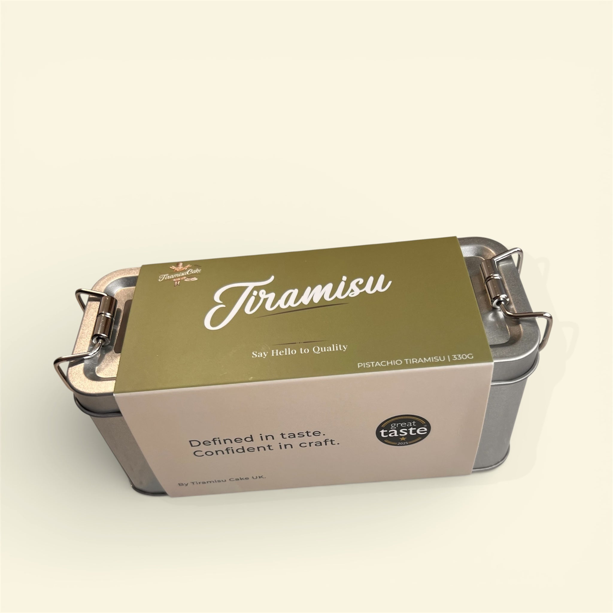 Pistachio Tiramisu 330g – Alcohol-Free | Serves 1–2