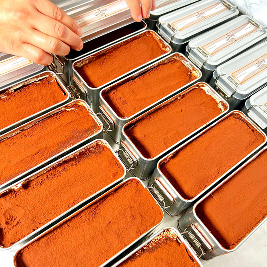 Classic Halal Tiramisu 310g – Alcohol-Free Italian Dessert in Tin Box, Made Fresh in the UK